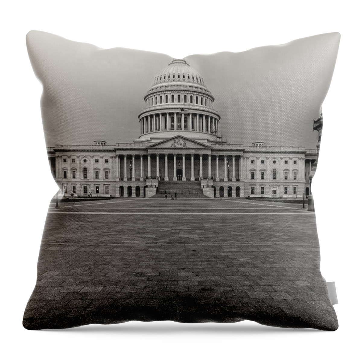 America Throw Pillow featuring the photograph Capitol Building #8 by Peter Lakomy