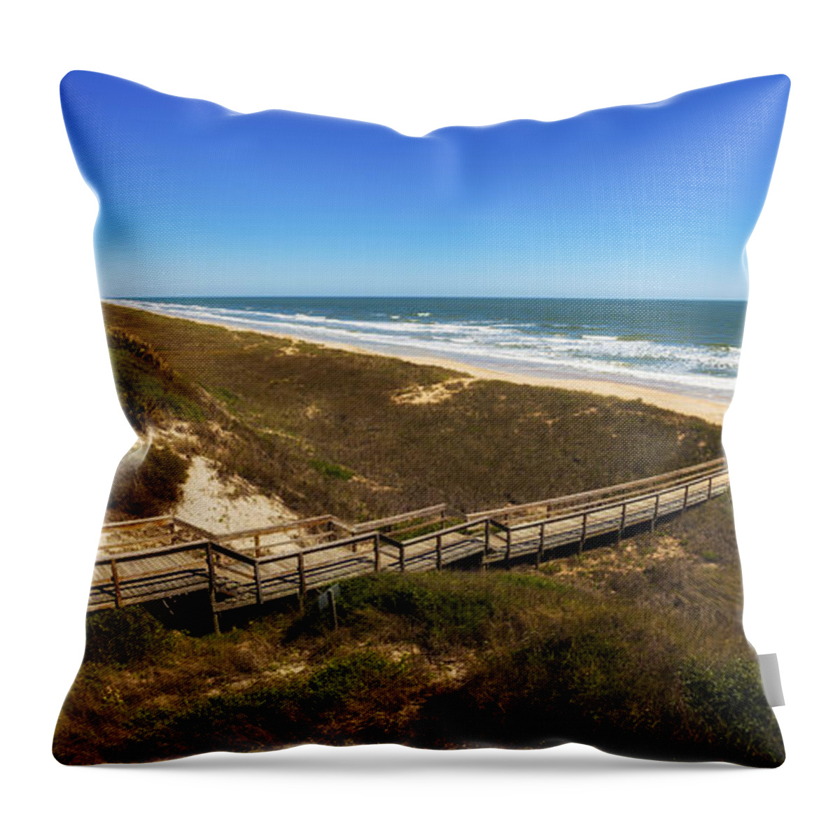 Atlantic Ocean Throw Pillow featuring the photograph Ponte Vedra Beach #8 by Raul Rodriguez
