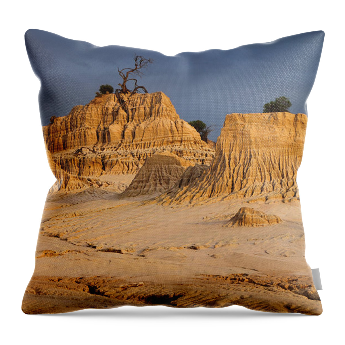 Pinnacles Throw Pillow featuring the photograph Sunset in an Ancient Land #8 by Carole-Anne Fooks