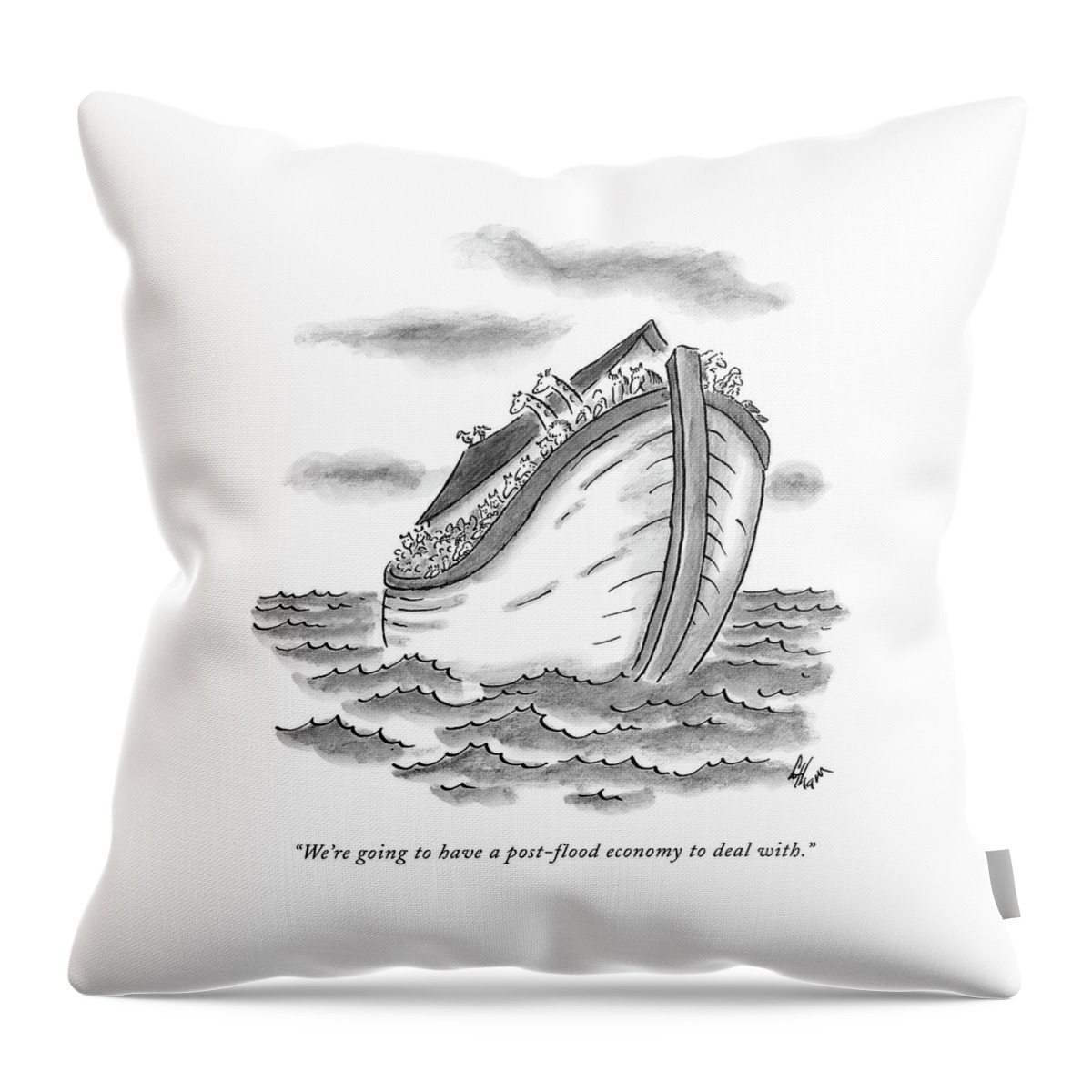 We're Going To Have A Post-flood Economy To Deal Throw Pillow