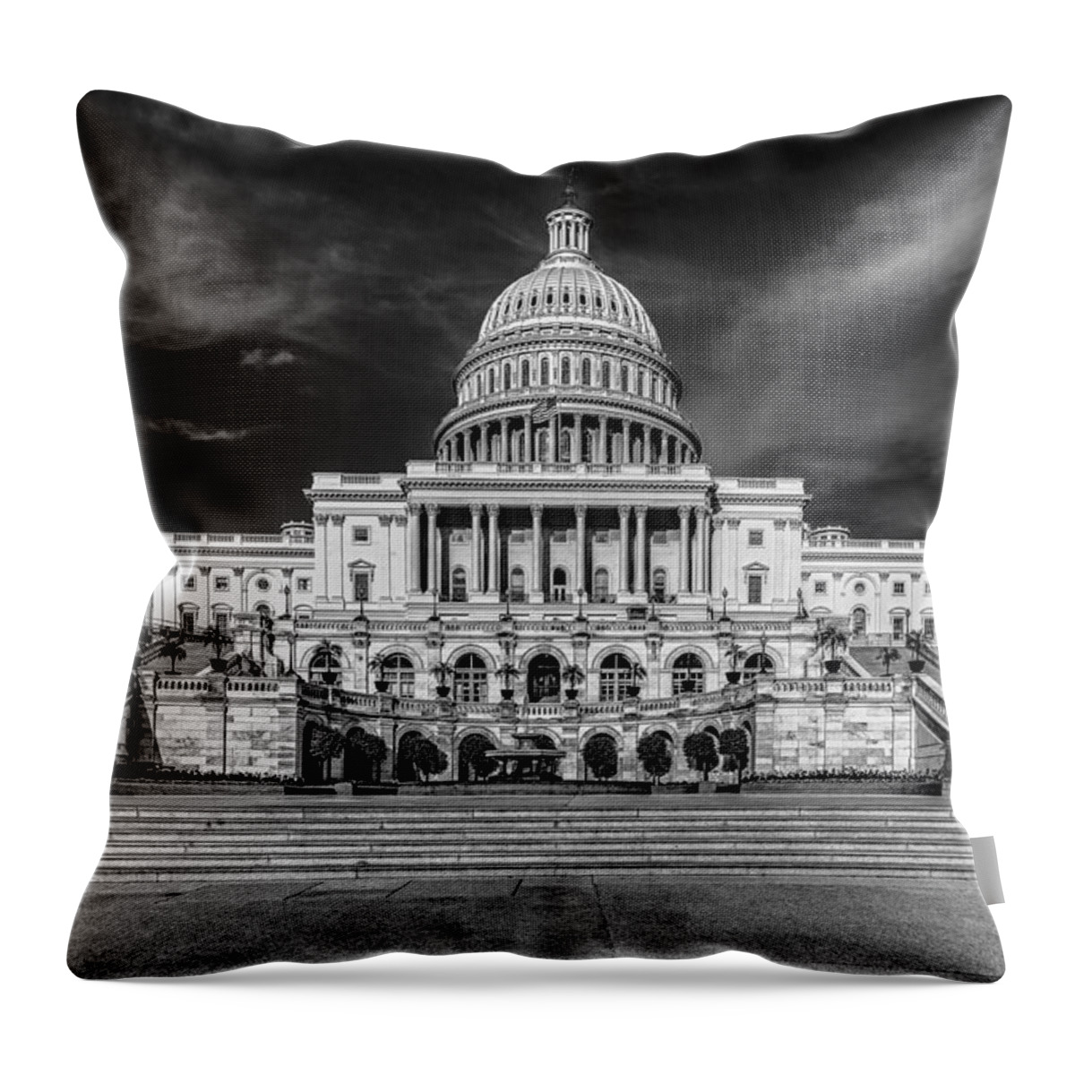 America Throw Pillow featuring the photograph Capitol Building #9 by Peter Lakomy