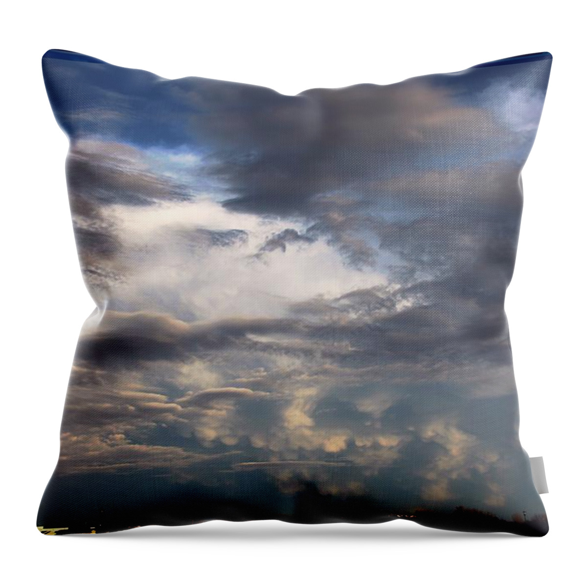 Stormscape Throw Pillow featuring the photograph Let the Storm Season Begin #7 by NebraskaSC