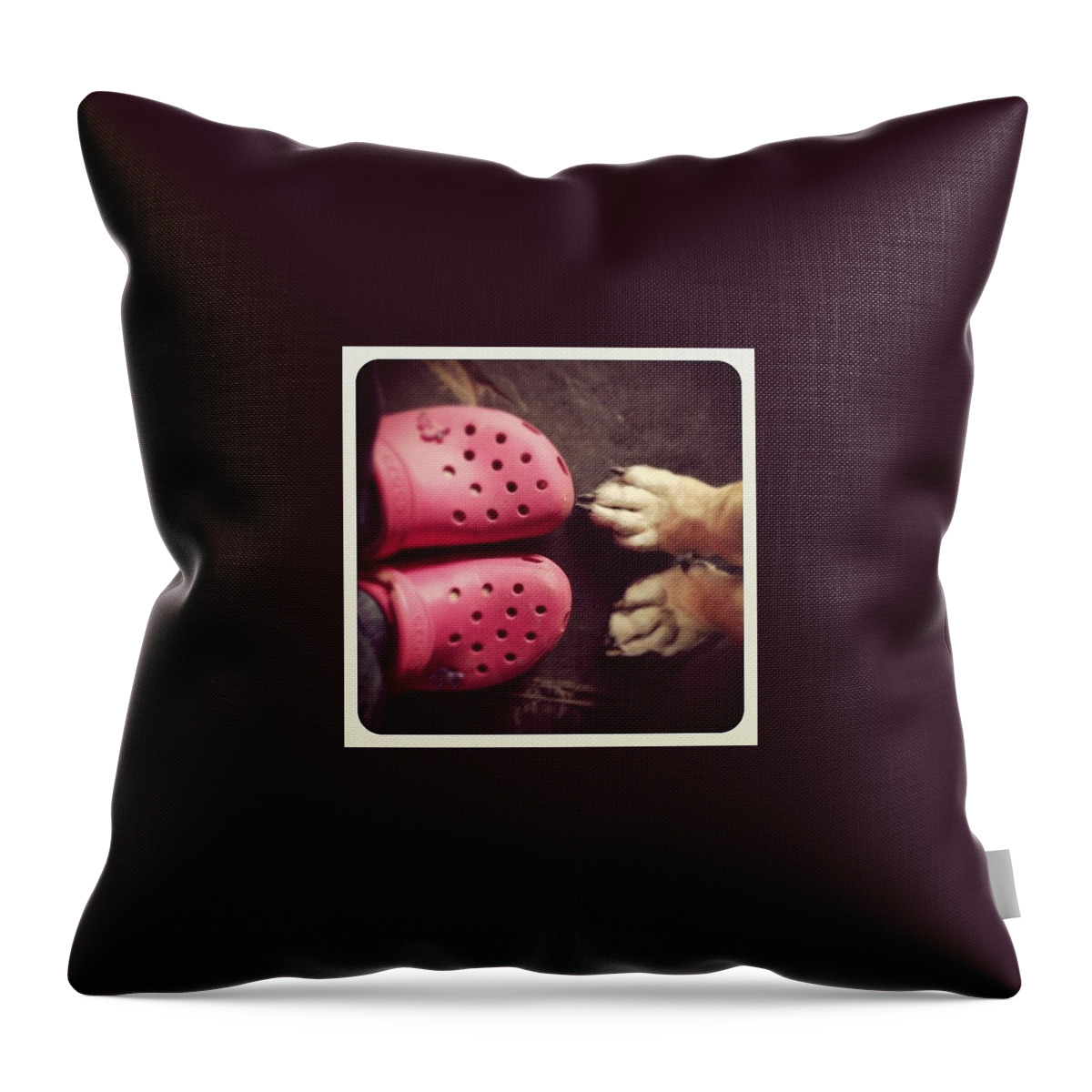 Huellas Throw Pillow featuring the photograph Instagram Photo by Florencia Rodriguez