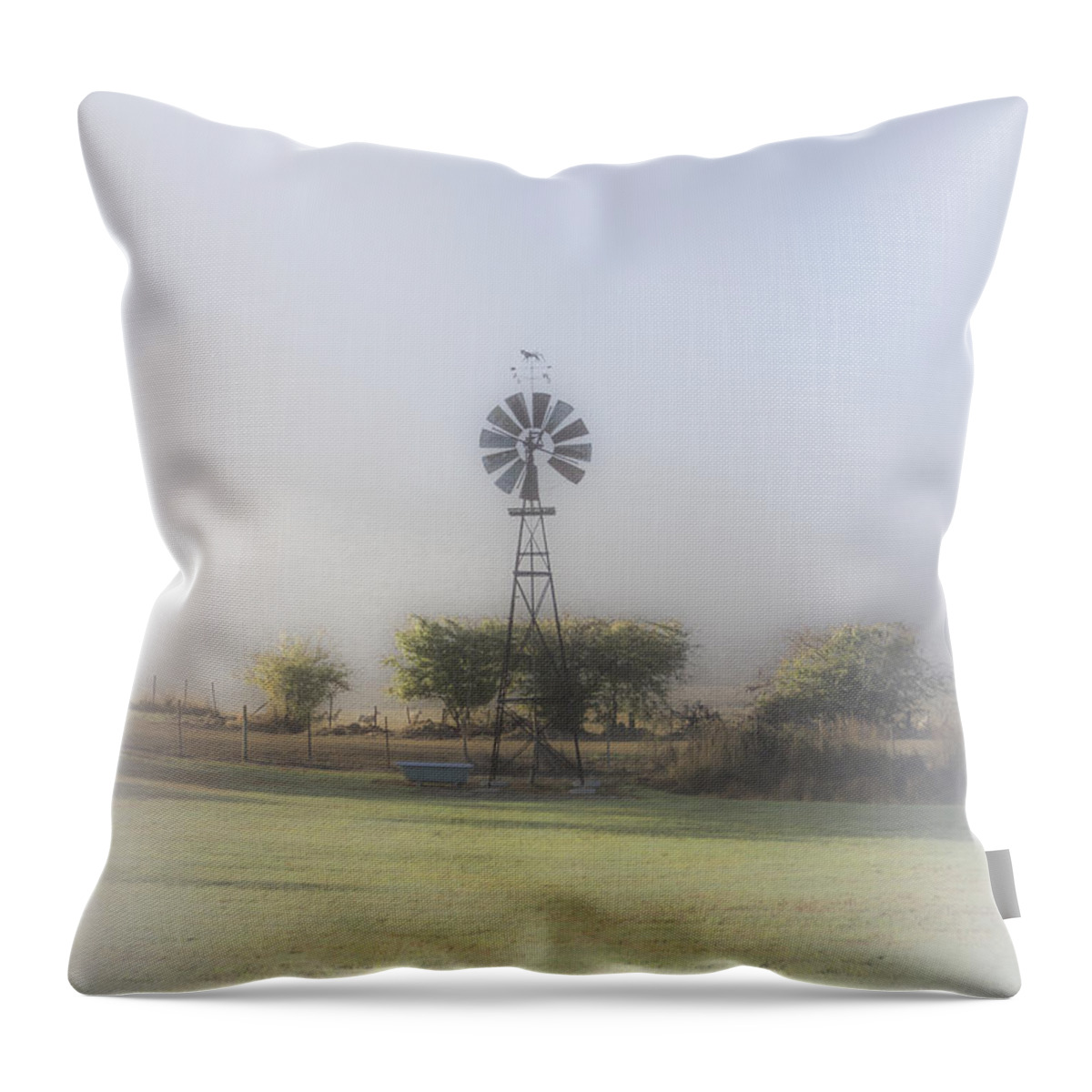 Tasmania Throw Pillow featuring the photograph A Backyard in Westerway by Elaine Teague