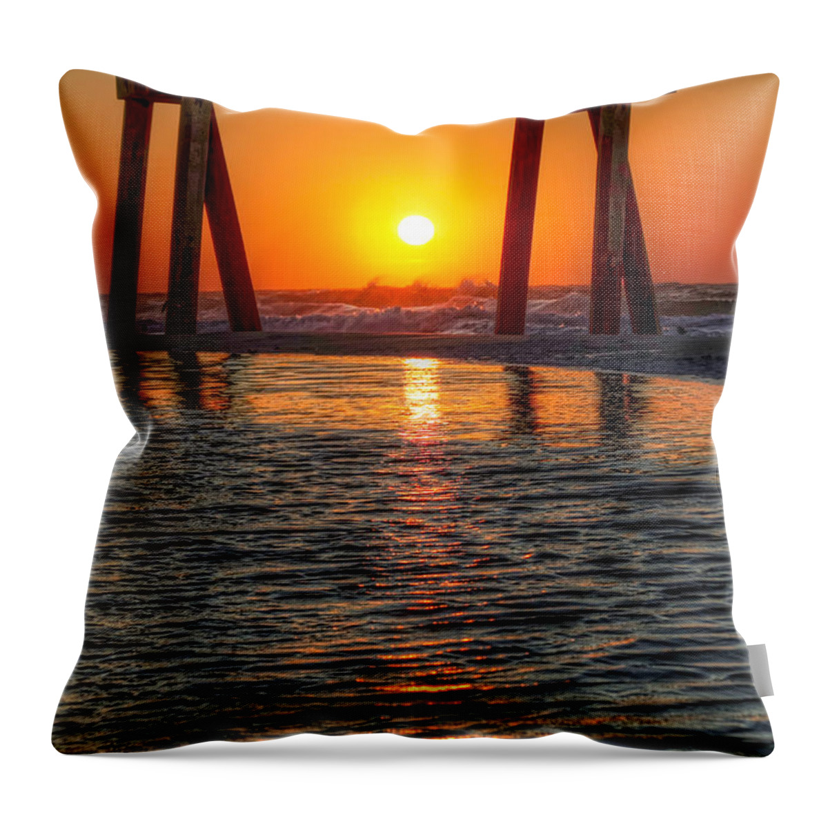Florida Throw Pillow featuring the photograph A Captive Sunrise by Tim Stanley