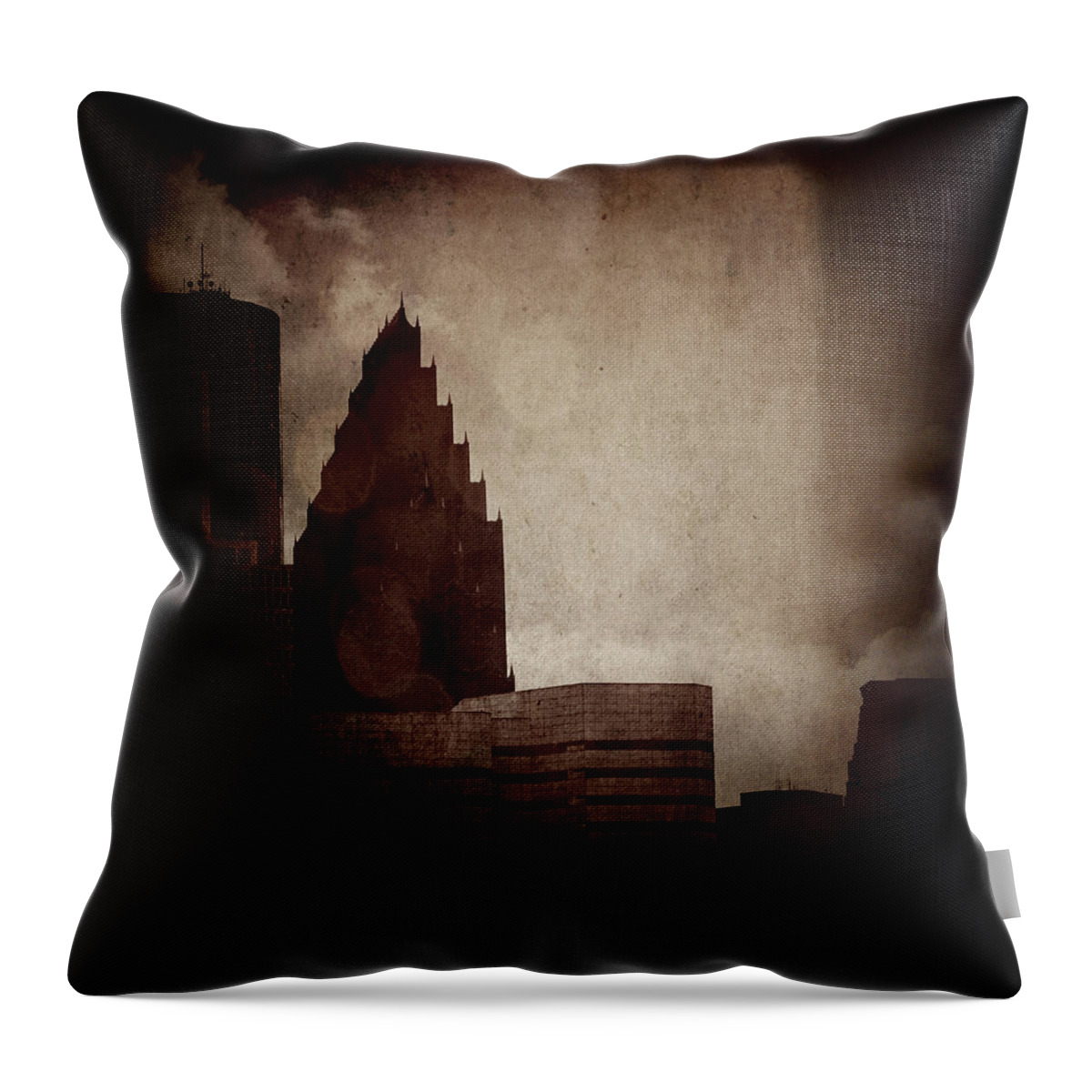 Architecture Throw Pillow featuring the photograph A City With No Name by Trish Mistric