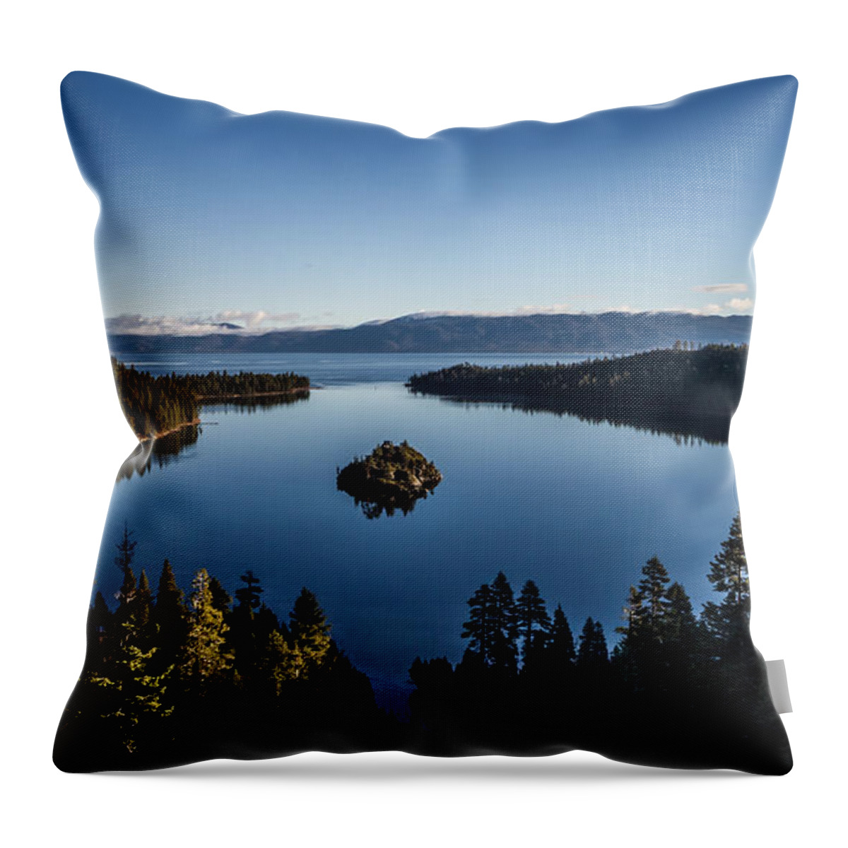 Generic Photo Of Emerald Bay Throw Pillow featuring the photograph A Generic Photo of Emerald Bay by Mitch Shindelbower