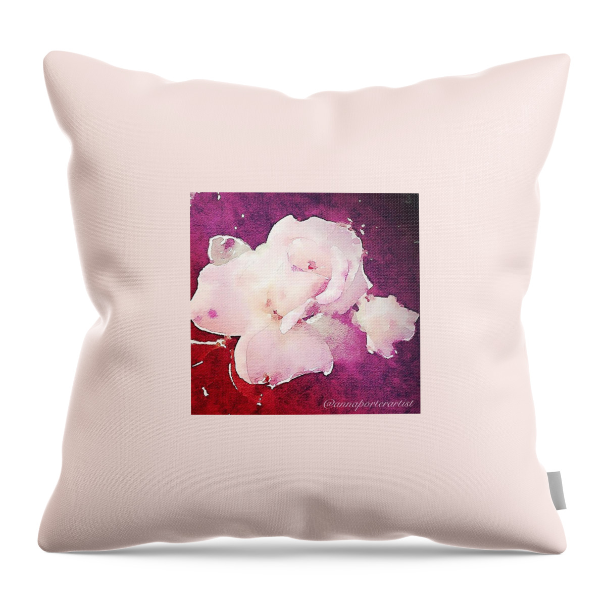 Kiss Throw Pillow featuring the photograph A Kiss Of Desire by Anna Porter