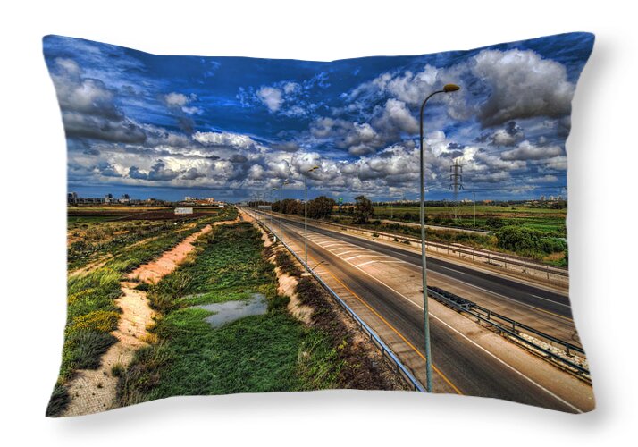 Landscape Throw Pillow featuring the photograph a majestic springtime in Israel by Ron Shoshani