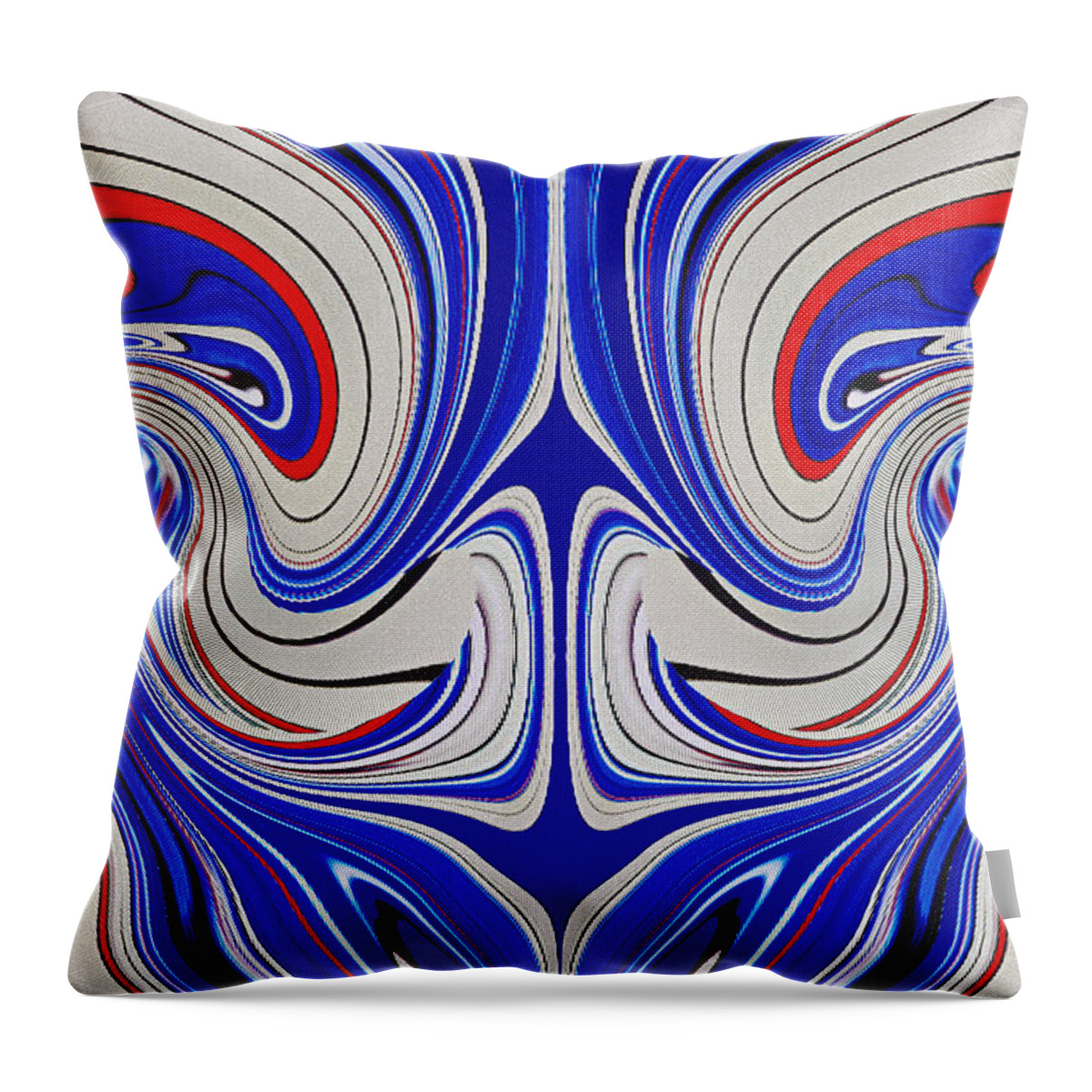 Donna Proctor Throw Pillow featuring the mixed media A Nation Conceived by Donna Proctor
