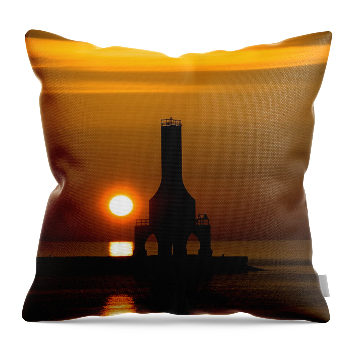Sunrise Throw Pillow featuring the photograph A New Day by James Meyer