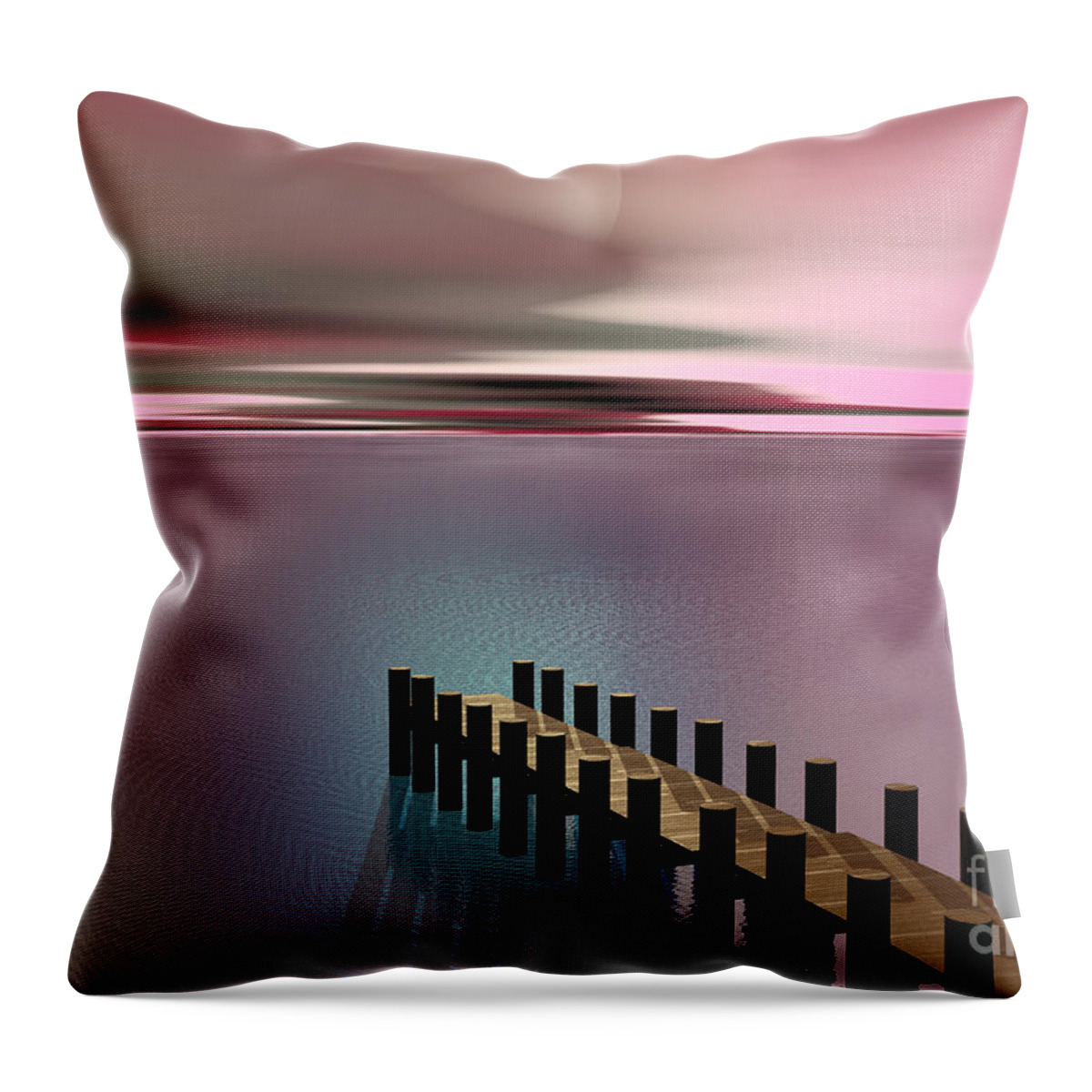 Storm Throw Pillow featuring the painting A Perfect Calm by Barbara Milton
