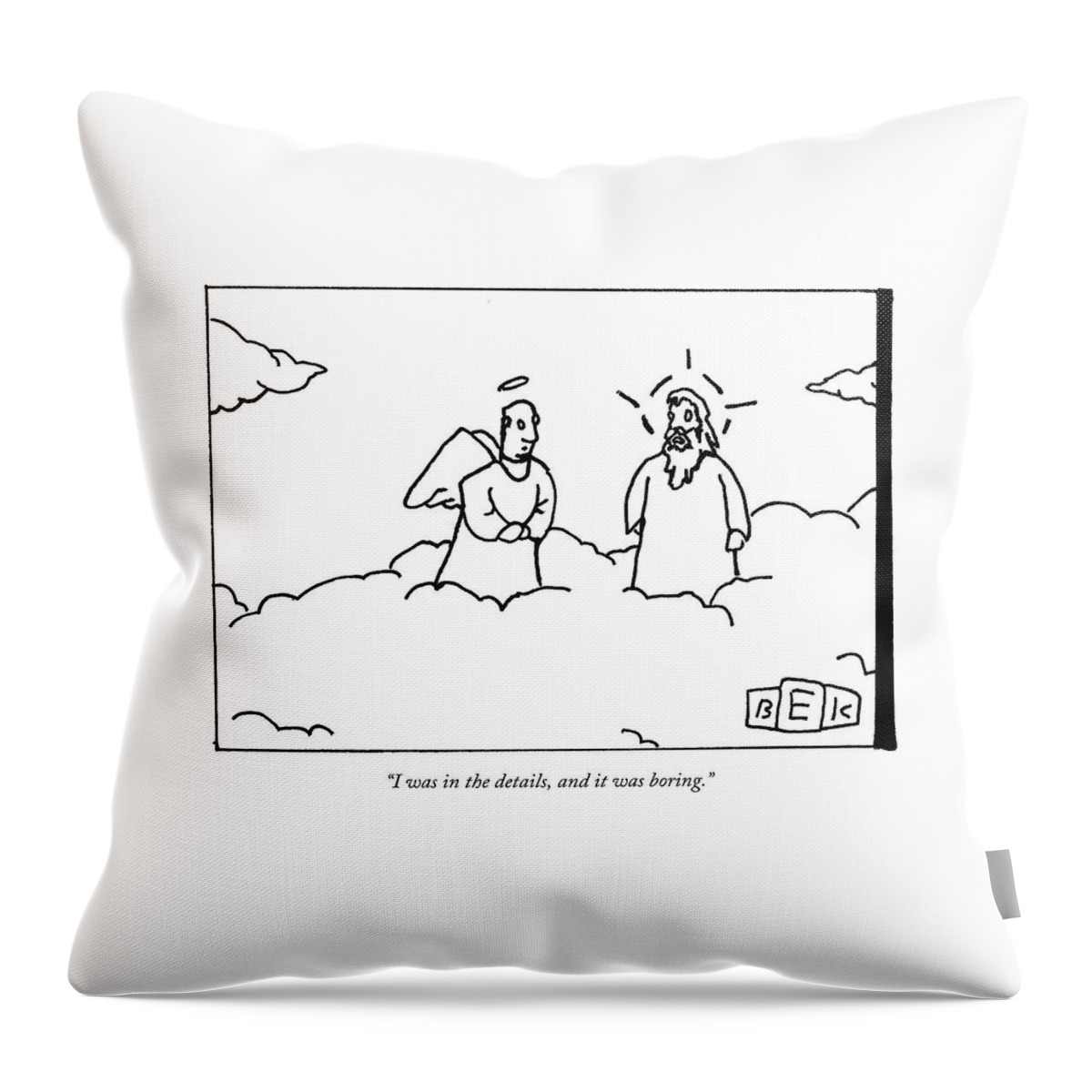 A Person Now In Heaven Talks To God Throw Pillow