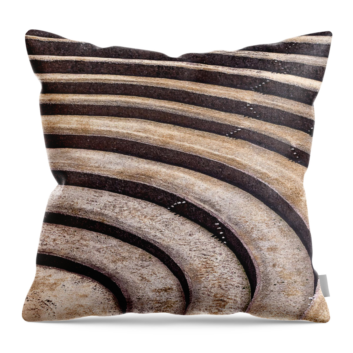 Inca Throw Pillow featuring the photograph A Sacred Place for Planting by Patricia Bolgosano