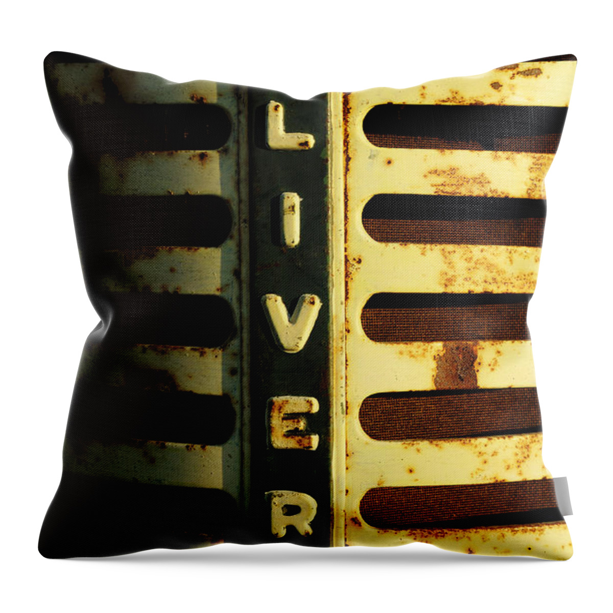 Tractor Throw Pillow featuring the photograph A Tractor Named Oliver by Luke Moore