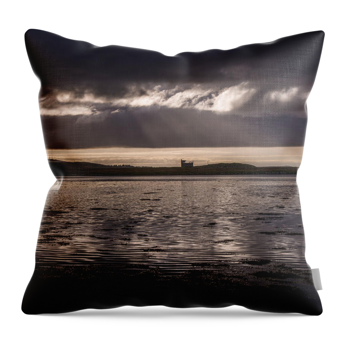 Callanish Throw Pillow featuring the photograph Abandoned by Peter OReilly