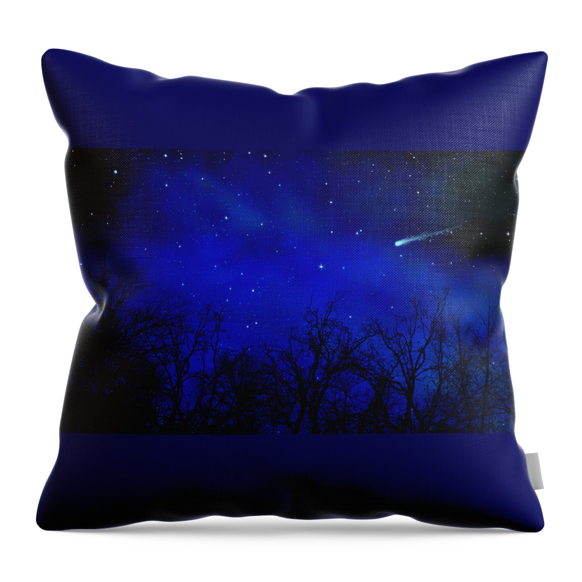 Above The Treetops Mural Throw Pillow featuring the painting Above The Treetops Wall Mural by Frank Wilson