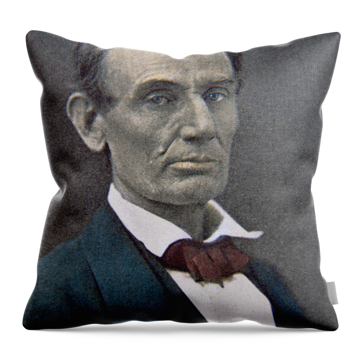 Statesman Throw Pillow featuring the photograph Abraham Lincoln by American Photographer