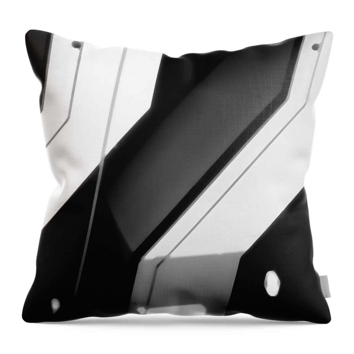 Abstract Throw Pillow featuring the photograph Abstract bends by Cathy Anderson
