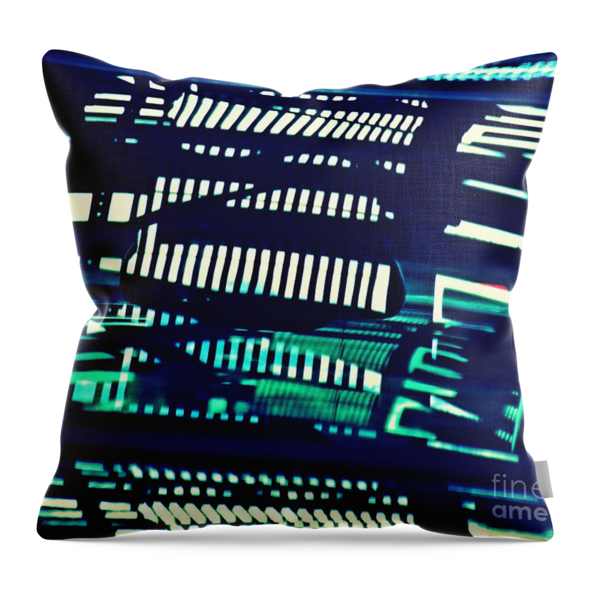Abstract Throw Pillow featuring the photograph Abstract Reflection 6 by Sarah Loft