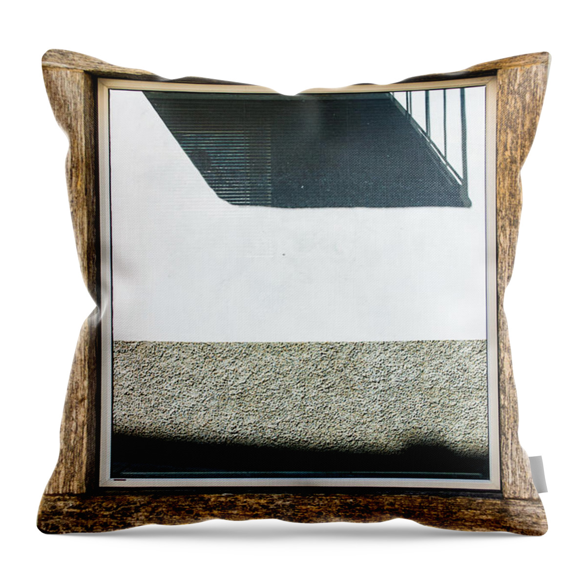 Abstract Throw Pillow featuring the photograph Abstract reflection by Silvia Ganora