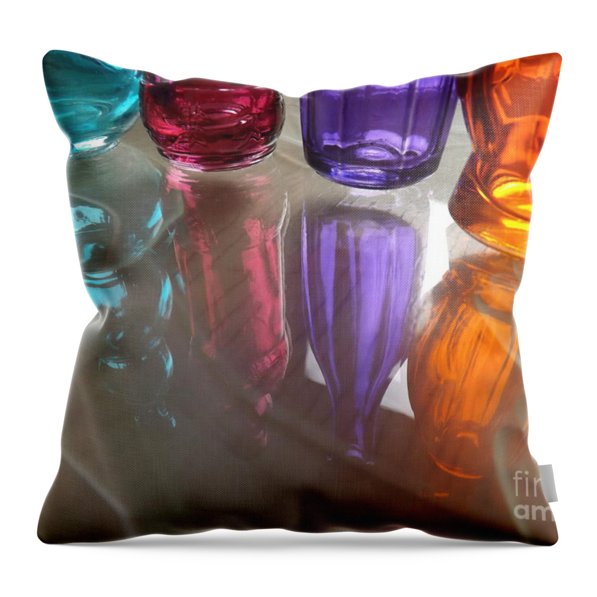 Abstract Throw Pillow featuring the photograph Abstract Reflections #4 by Robyn King