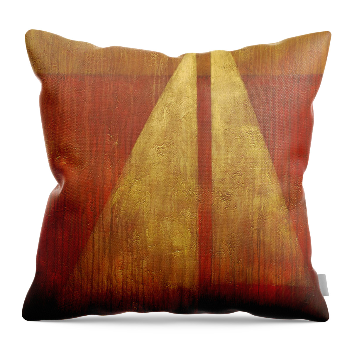Sailing Throw Pillow featuring the painting Abstract Sail by Glenn Pollard