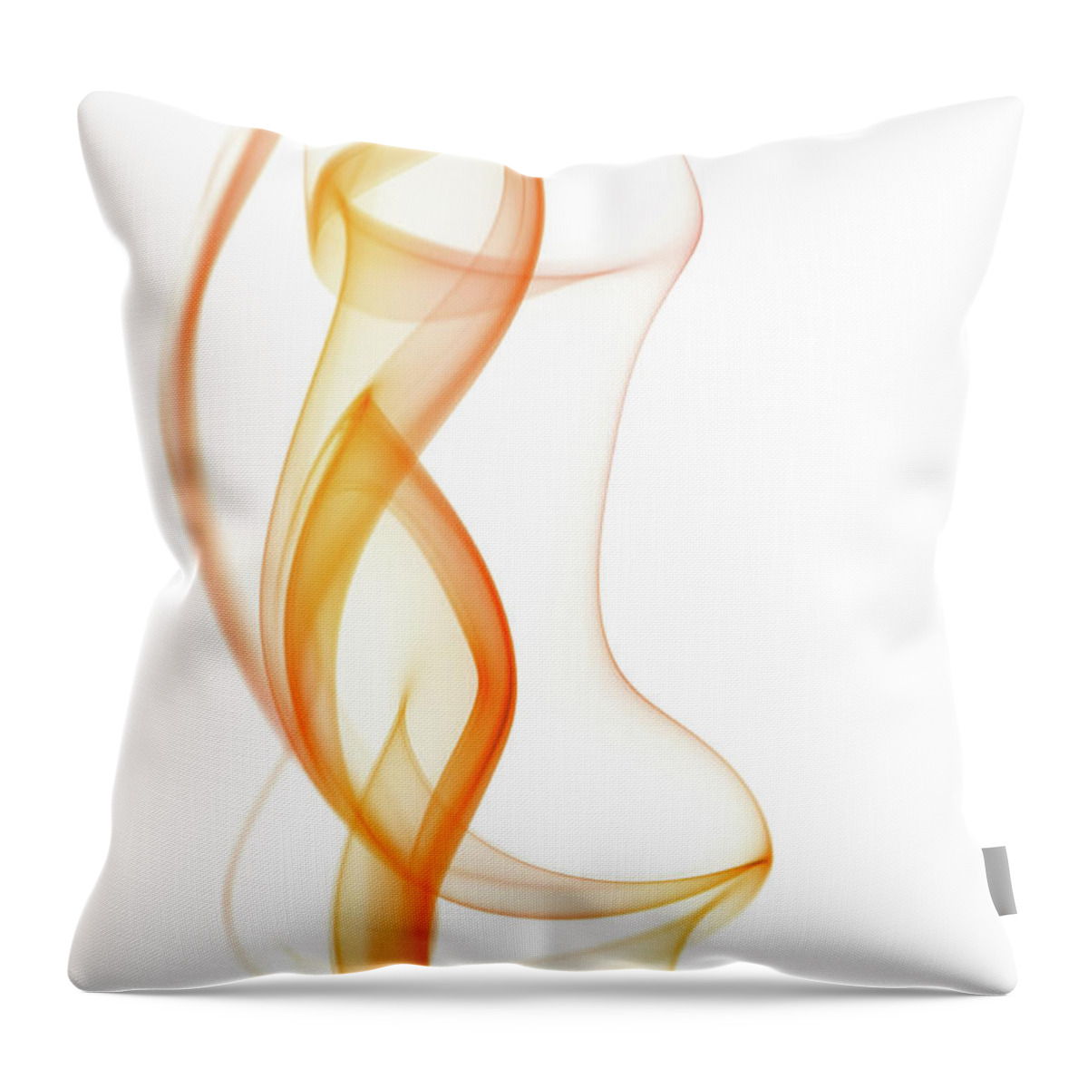 Curve Throw Pillow featuring the photograph Abstract Smoke by Yai112