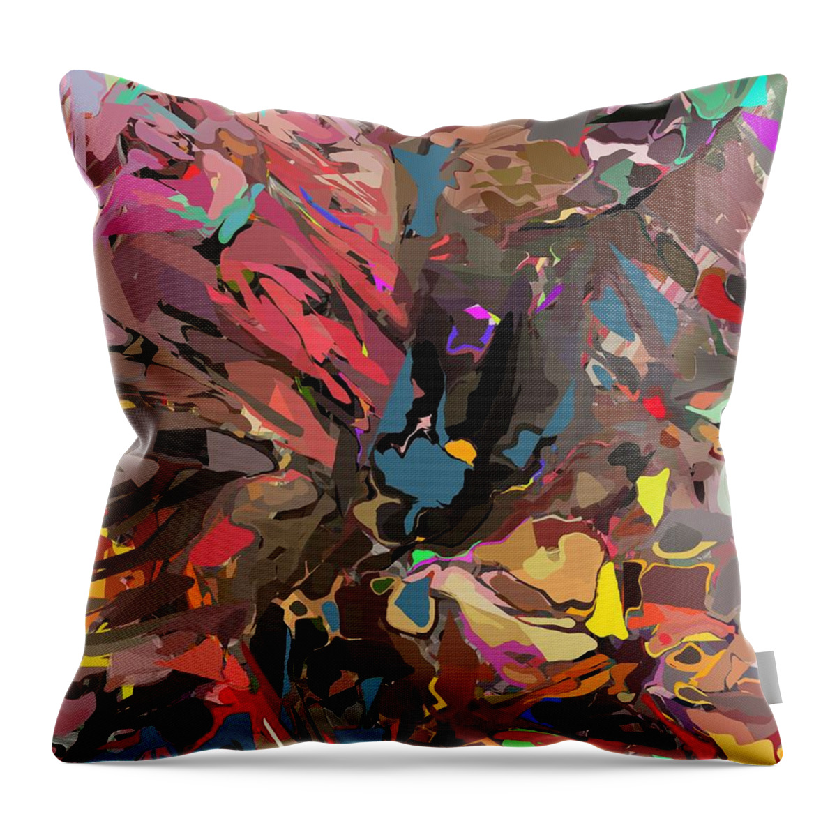 Fine Art Throw Pillow featuring the digital art Abyss 2 by David Lane
