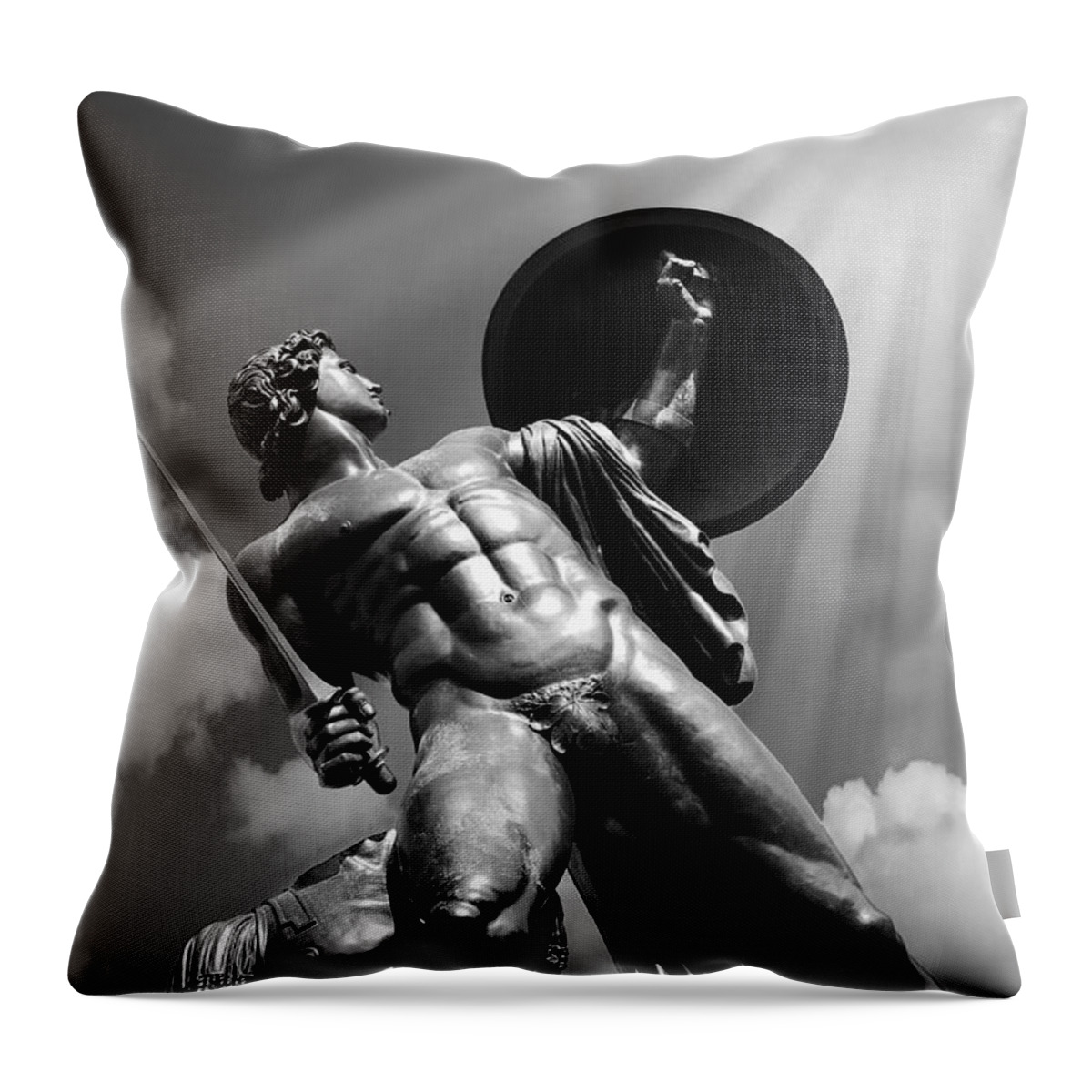 Achilles Throw Pillow featuring the photograph Achilles by Mark Rogan