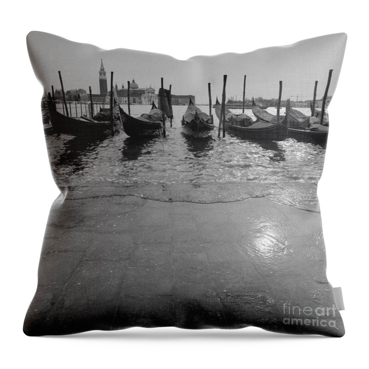 Venice Throw Pillow featuring the photograph Acqua Alta a Venezia by Riccardo Mottola