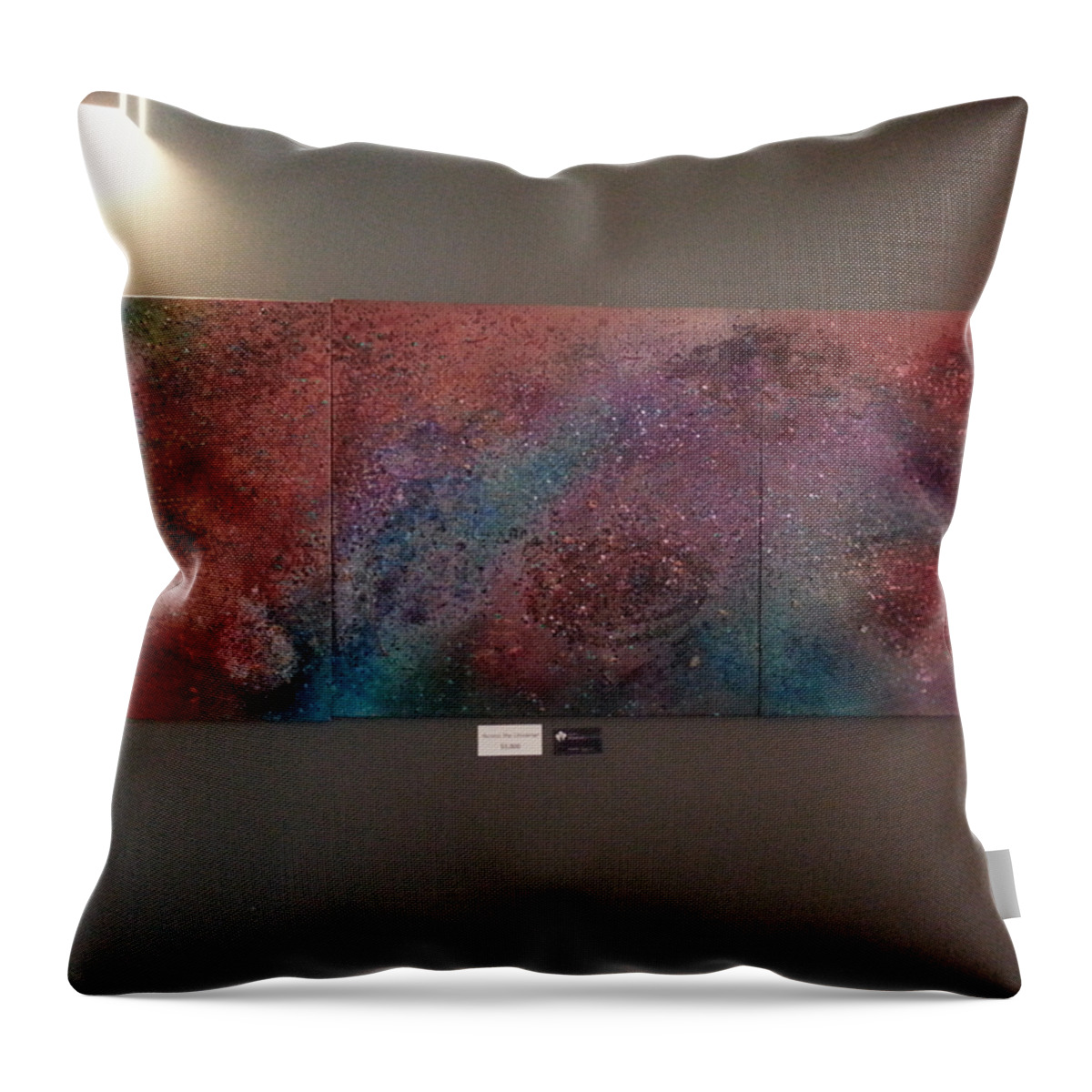 Universe Throw Pillow featuring the painting Across The Universe by Angelina Tamez