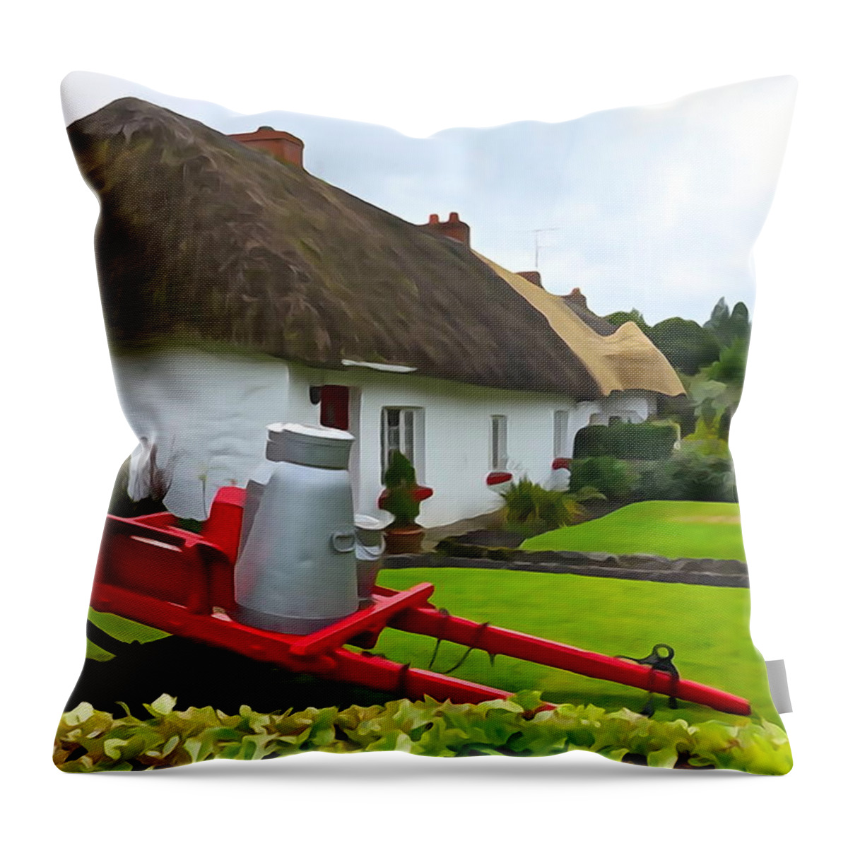 Charming Throw Pillow featuring the photograph Adare by Norma Brock