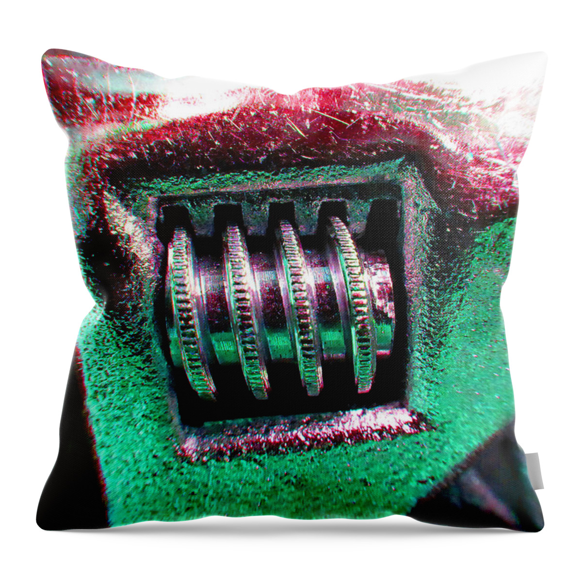 Hammer Throw Pillow featuring the photograph Adjustable Wrench F by Laurie Tsemak