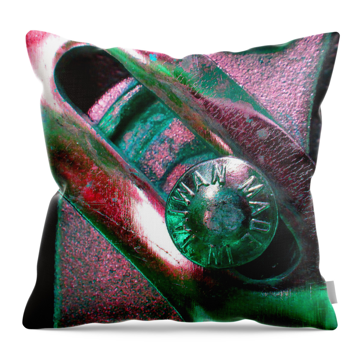 Hammer Throw Pillow featuring the photograph Adjustable Wrench Q by Laurie Tsemak