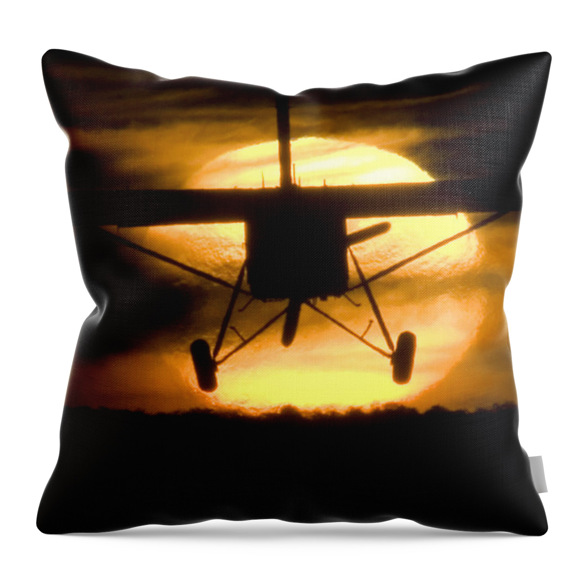 Sky Throw Pillow featuring the photograph African Sunset by Paul Job