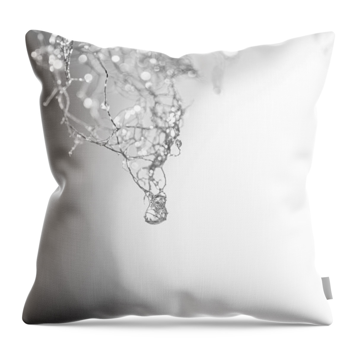 Black And White Throw Pillow featuring the photograph After the Rain by Michele Cornelius