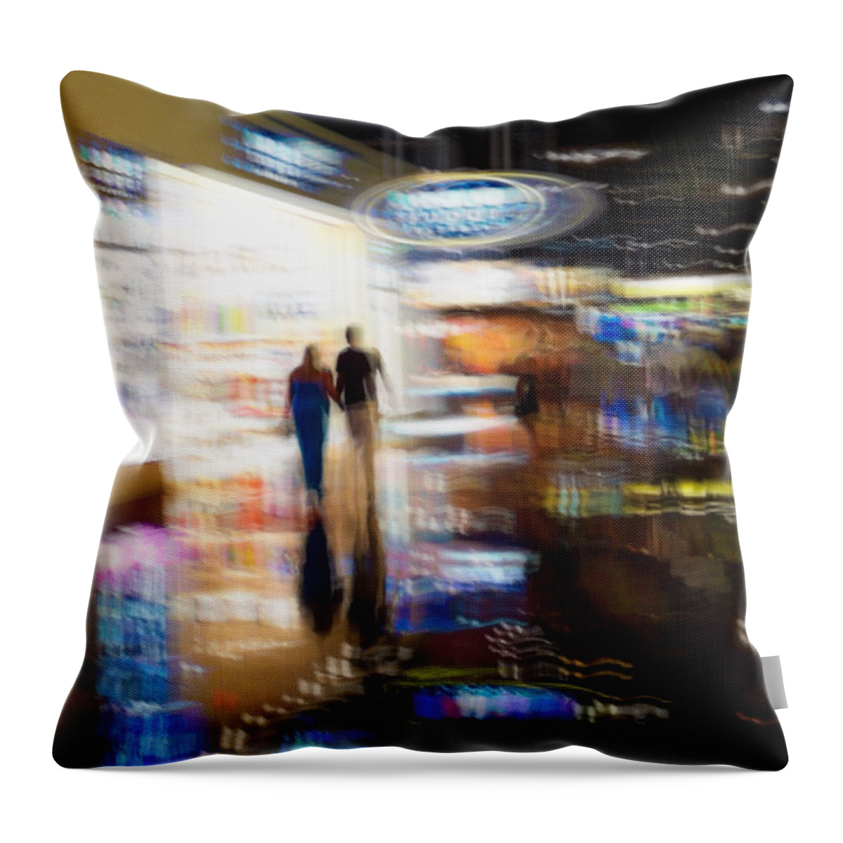 Impressionist Throw Pillow featuring the photograph After the Show by Alex Lapidus