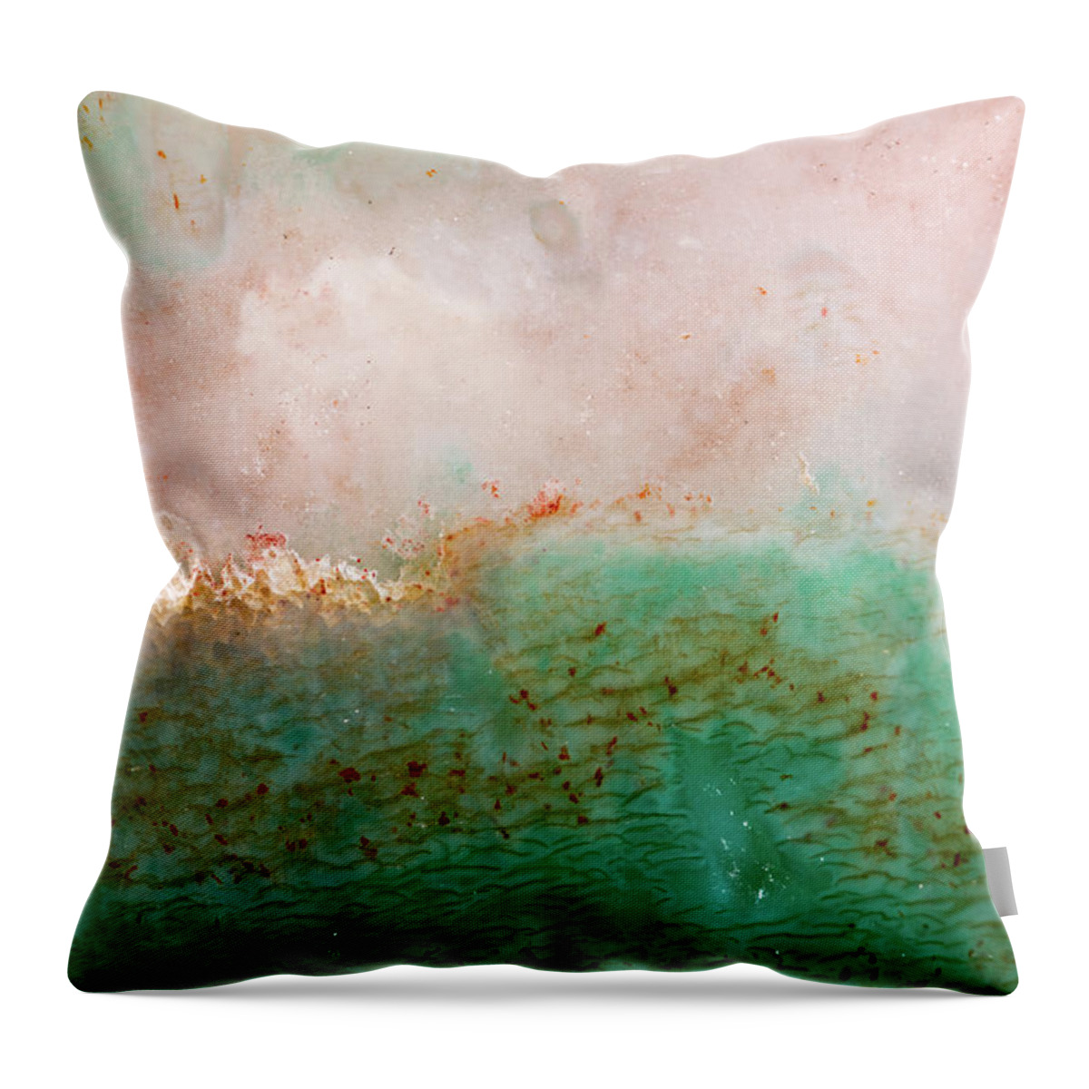 Material Throw Pillow featuring the photograph Agate Stone Background by Afreydin