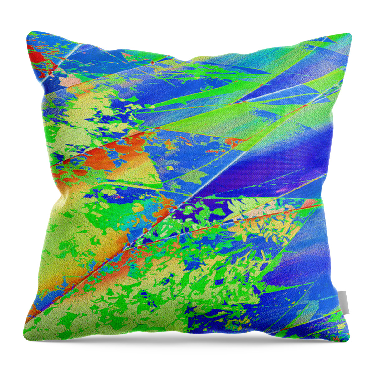 Agave Throw Pillow featuring the digital art Agave Abstract by Stephanie Grant