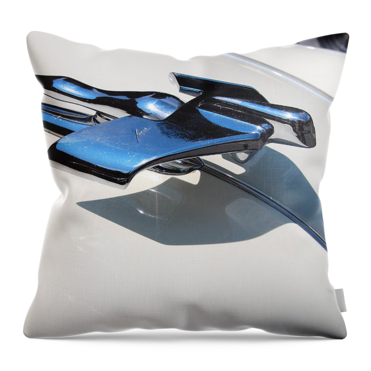 Automobiles Throw Pillow featuring the photograph Airflyte by John Schneider