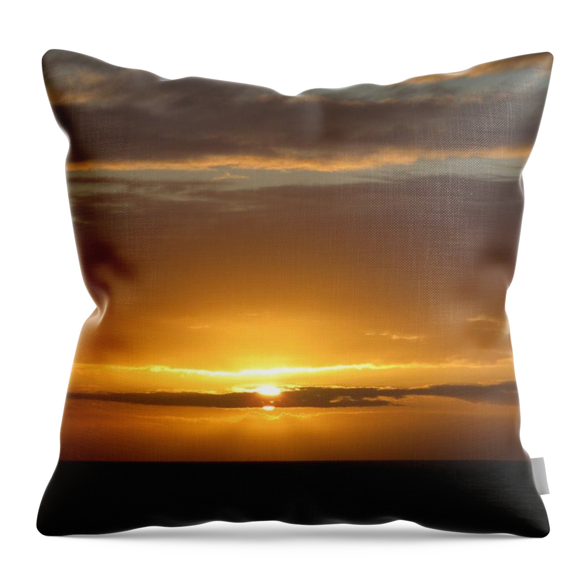 Alaska Throw Pillow featuring the photograph Alaskan Sunset by Jennifer Wheatley Wolf