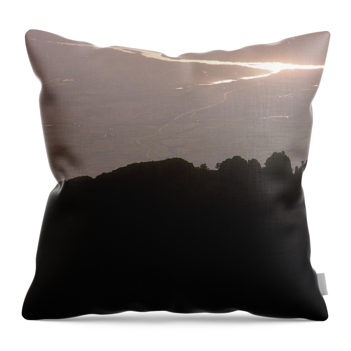 Aerial Tramway Throw Pillow featuring the photograph Albuquerque by Scott Warren