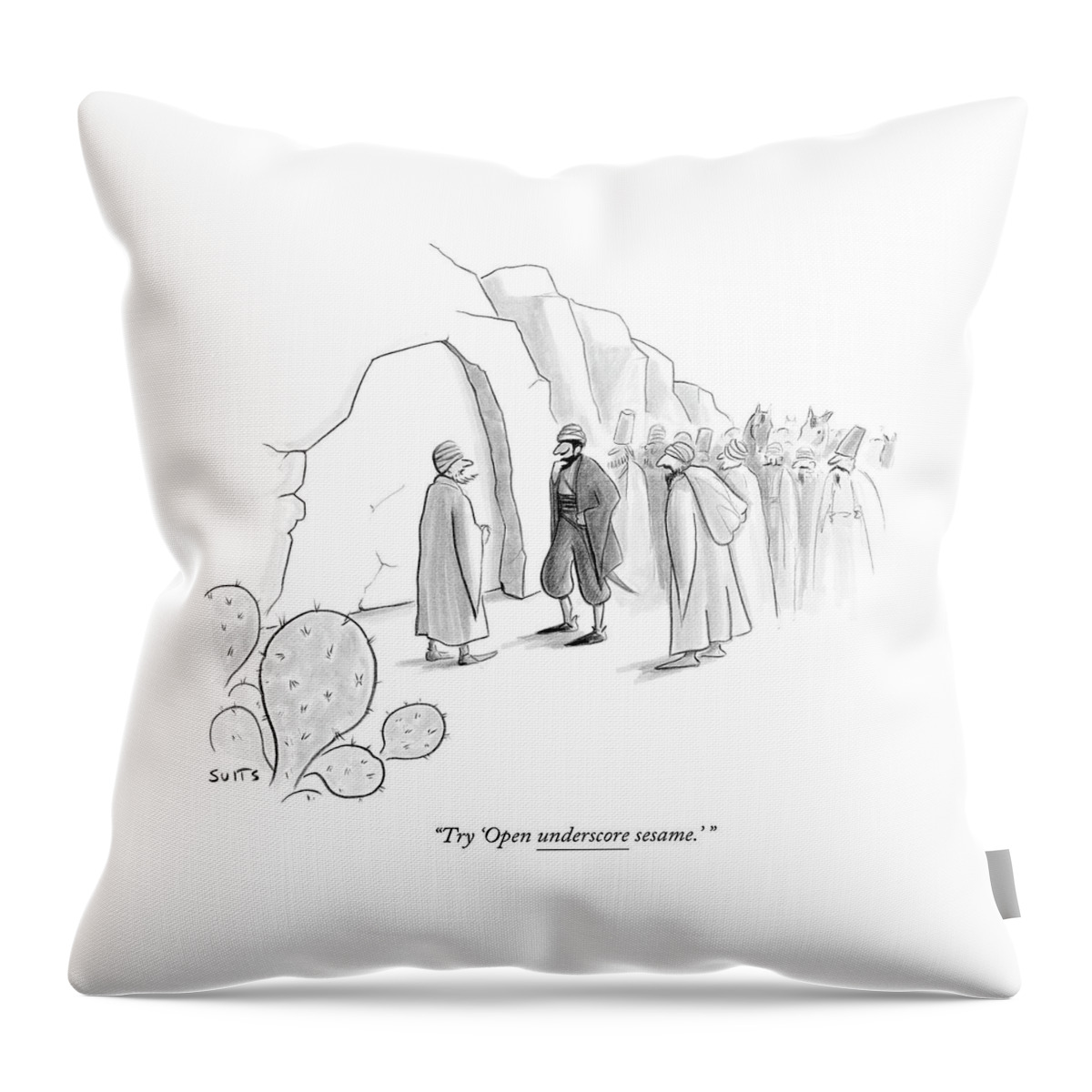 Ali Baba And The Forty Thieves Stand Throw Pillow by Julia Suits - Fine Art  America
