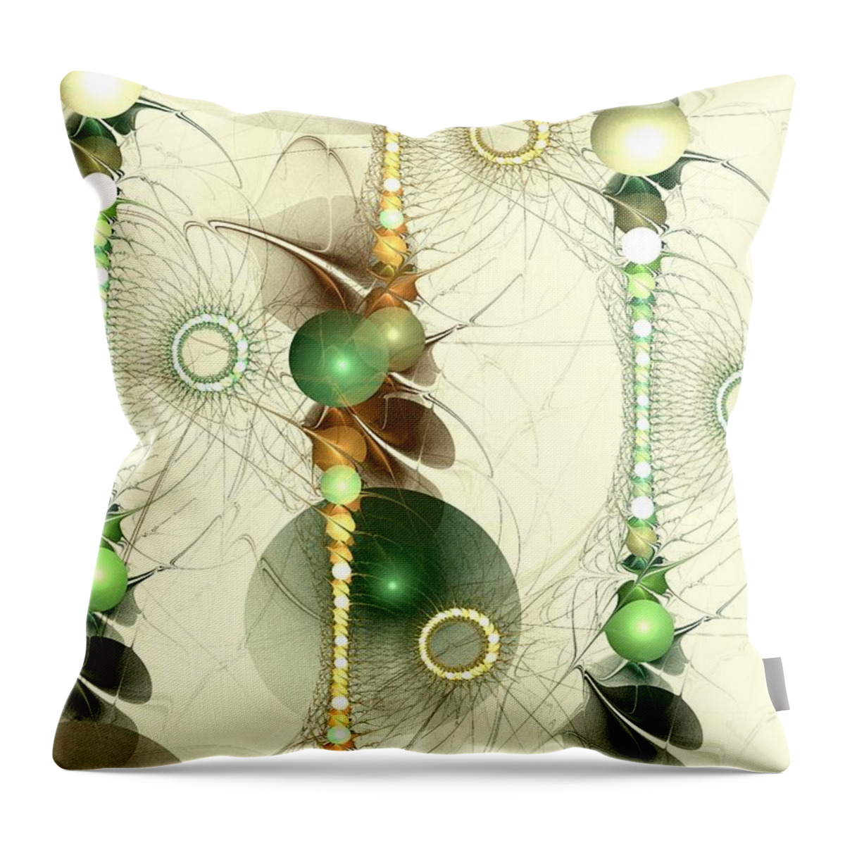 Malakhova Throw Pillow featuring the digital art Alignment by Anastasiya Malakhova