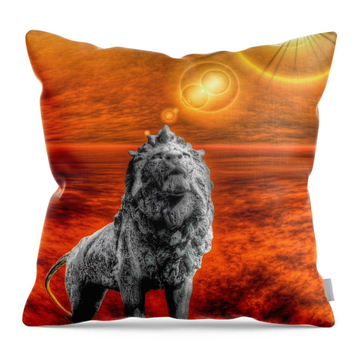 Africa Throw Pillow featuring the photograph All Things to the King by Dan Stone
