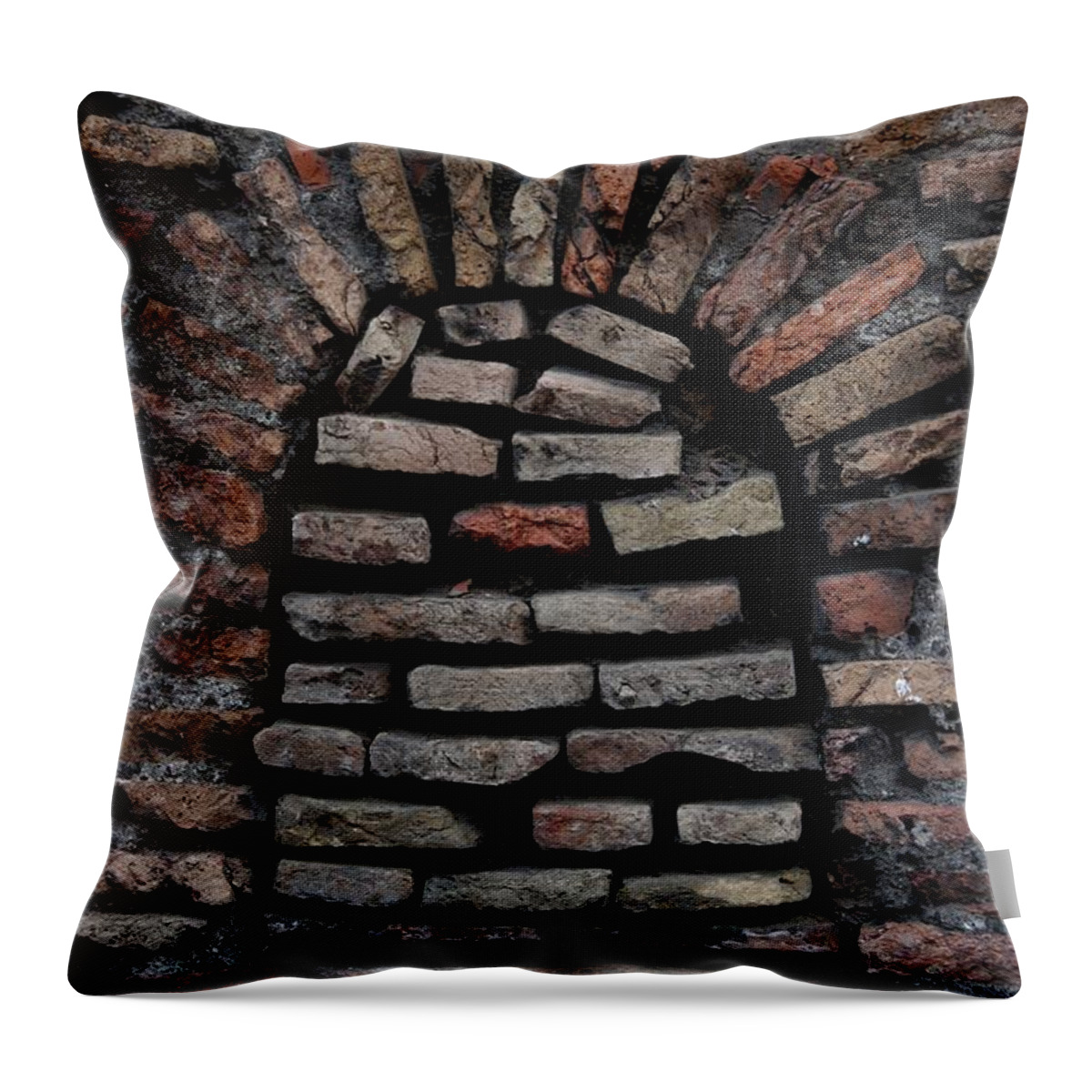 Bricks Throw Pillow featuring the photograph Along the Way by Joseph Yarbrough