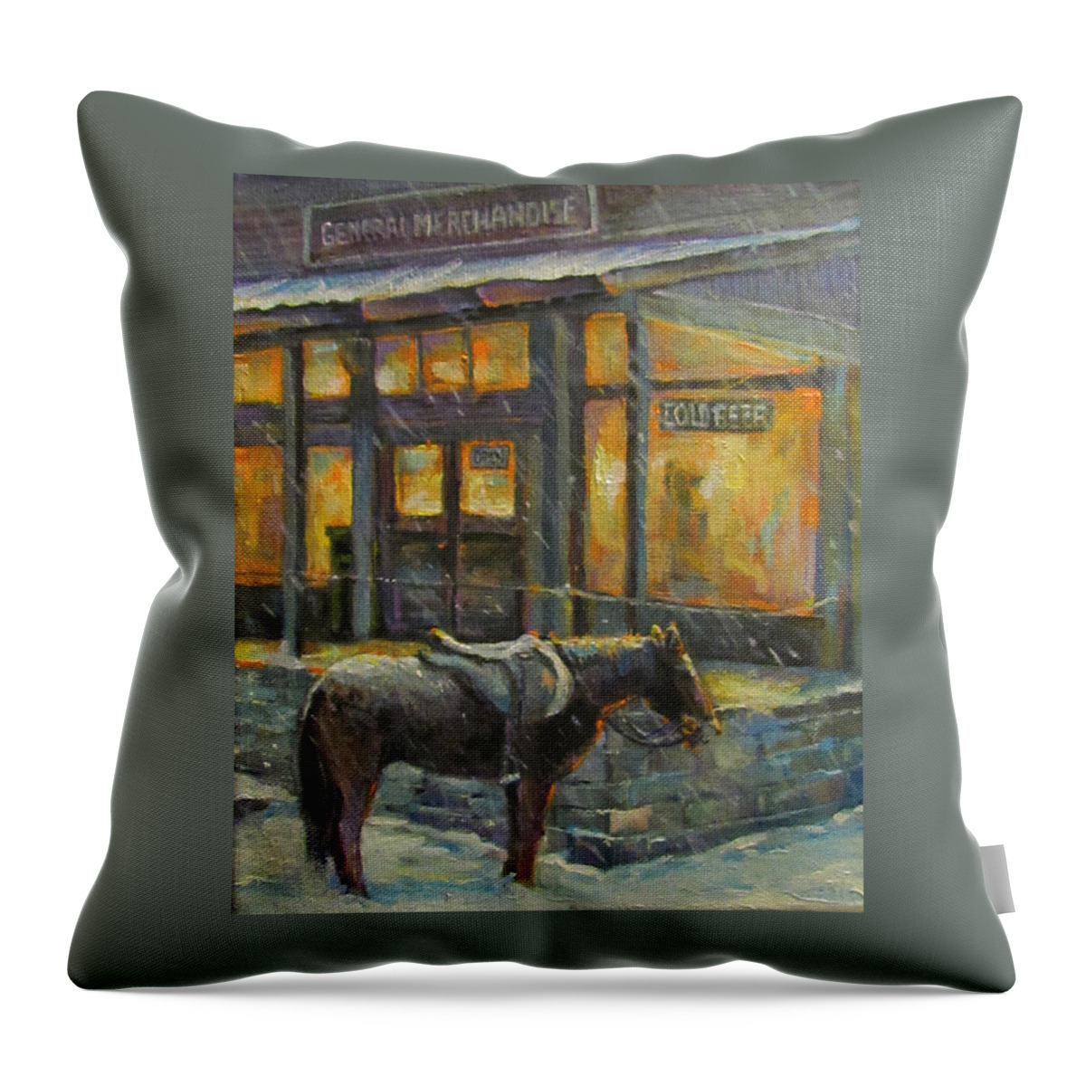 Nature Throw Pillow featuring the painting Always Open by Donna Tucker