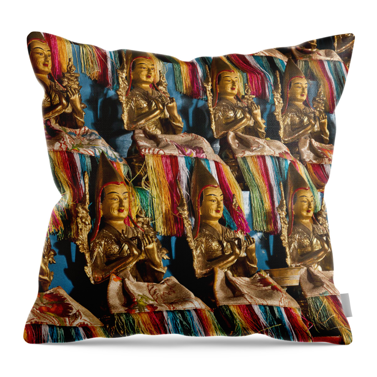 Feb0514 Throw Pillow featuring the photograph Amarbayasgalant Monastery by Colin Monteath