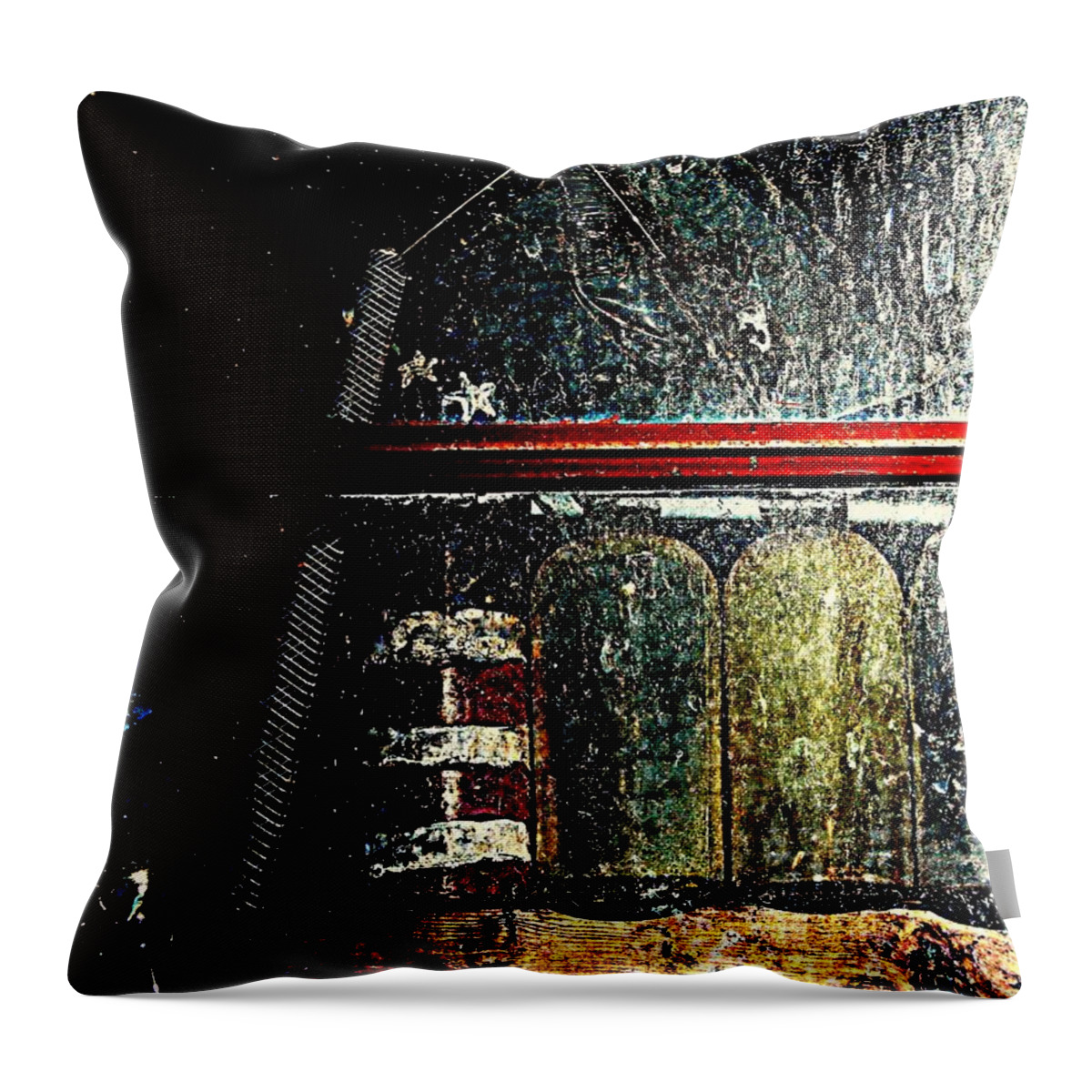 Still Life Throw Pillow featuring the photograph Glass Stash by Cleaster Cotton